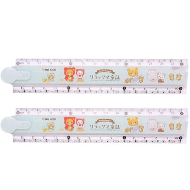 2 Pcs Cute Cartoon Animal Print Plastic Rulers, Kids Ruler for School ...