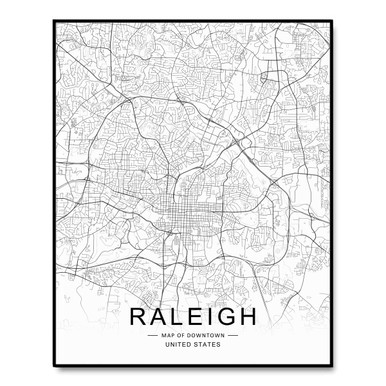 Printable Map Of Downtown Raleigh Nc