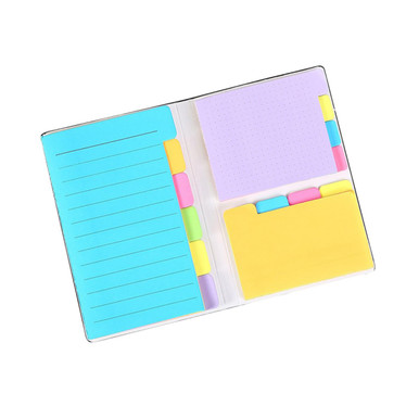 LALAFINA Colored Tabs Cute Stickers Sticky Bookmark Time Memo Adhesive ...