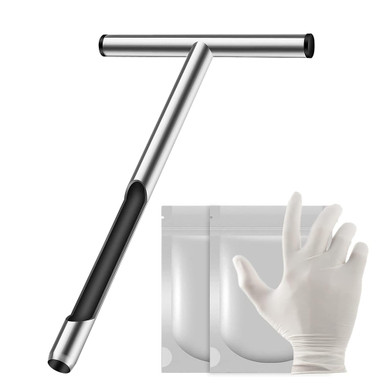 Core Sampling Handle Soil Sampler Probe 12 Inch - Tubular Contractor Grade Enforced T Handle ...