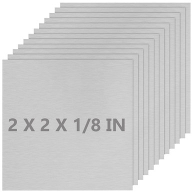 Welding Coupons - 12Pack 6061 T6 Aluminum Sheet Metal 4 X 4 X 0.118 (1/8) Inch Flat Plain 3mm Aluminum Plate Weld Practice Kit For MIG TIG Stick MMA - View #4