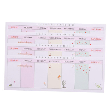 VILLCASE 8 Pcs Week Sticky Notes Monthly Planner Notepad Weekly Planner ...