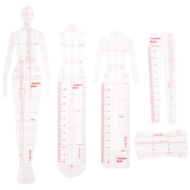 Ciieeo Fashion Drawing Template Women Curve Template Ruler Human ...