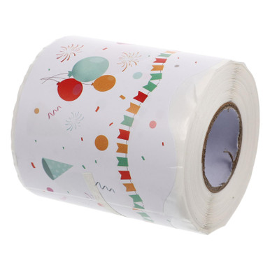 GATHINESS 1 Roll Border Stickers Colorful Balloons Colorful Decor White ...