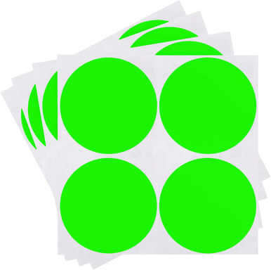 ChromaLabel 2 Inch Round Label Removable Color Code Dot Stickers, High ...
