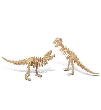 Puzzled 3D Puzzle 2-in-1 Tyrannosaurus Rex Dinosaurs Wood Craft ...