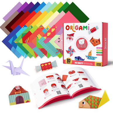 Joycat 360 Sheets 6 inch Colorful Origami Paper for Kids, 160 Origami ...
