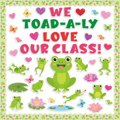 CPicdn 140Pcs Valentine's Day Frog Bulletin Board Classroom Decorations ...