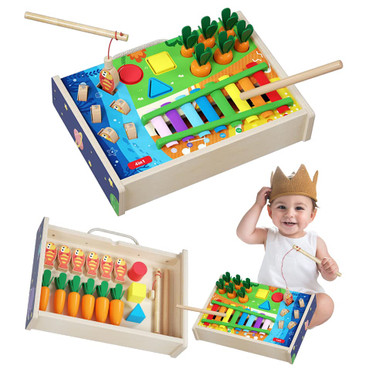 Montessori Wooden Hammering Toys for Toddlers Age 3 4 5 Year Old Baby ...