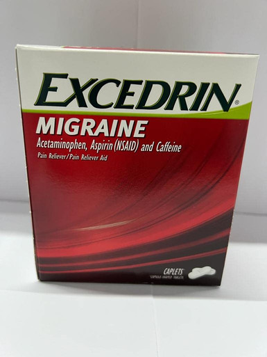 Excedrin Migraine Caplets 25 Packets of 2 (25/2s) Display Box ...