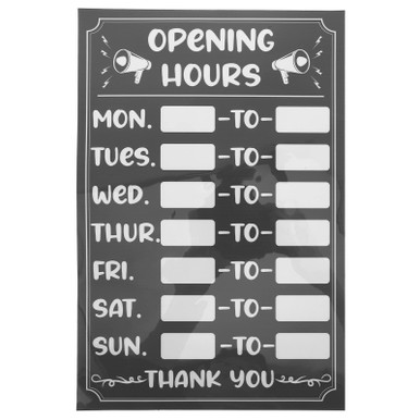 NUOBESTY Business Hours Sign Operation Signs for Business Store Welcome ...