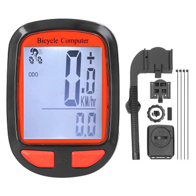 BUZHI Bike Computer Cordless Bike Computer LED Digital Bicycle ...