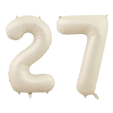 YFHVJTKO 40 Inch Number 27 Foil Balloons 27th Celebration Decorations