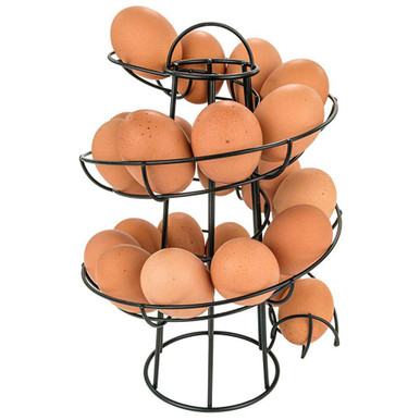 Eggs Rack Display Egg Rack Skelter Spiraling Dispenser Rack, Save Space Storage Display ...