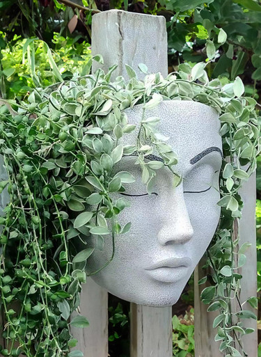 Face Flower Pot Head Planter, Face Planters Garden Decorative Pot with ...