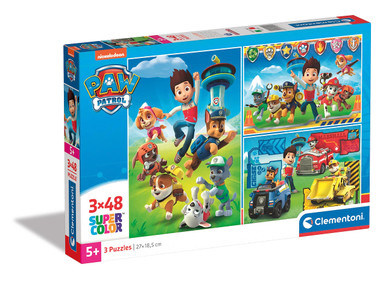 Clementoni 25209 Paw Patrol Supercolor Puzzle for Children-3 x 48 ...