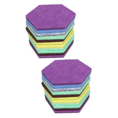 Totority 24 Pcs Wall Felt pinboard Felt memo Board Collage Wall Sticker ...
