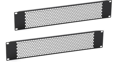 BRAVEYCZC 2PCS 2U Blank Rack Mount Panel Spacer with Venting for 19 ...