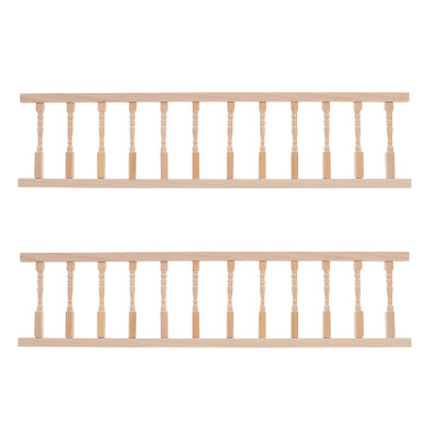 Veemoon 2pcs House Railing Furniture Props Decoration Fence Wooden ...