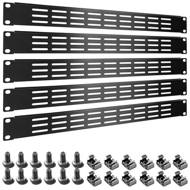 1U 2U 3U Blank Rack Mount Panel, Spacer Black Rack Mount Cover Support ...