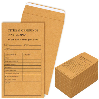 Church Supplies Tithe and Offering Envelope Kraft Offering Tithe ...
