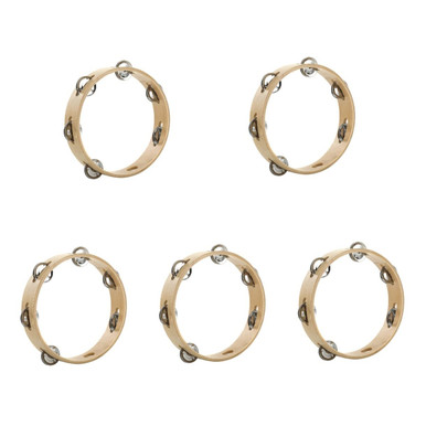 Abaodam 5pcs Rattle Tambourine Circle Hand Tambourine Kids Toy Musical ...