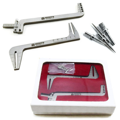 Bracket Height Gauge With Moveable Head - Dental Hand Tool For Precise