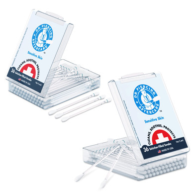 Dr. Piercing Aftercare Saline Solution Swabs - Ear Piercing Cleaner