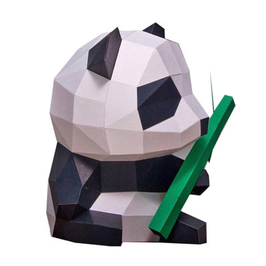 Scrap Paper Model EXCEART Animal 3d Paper Model Panda d Paper Model Creative Handmade ...