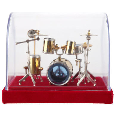 Drum Kit Model Ornament, Copper Musical Instrument Model Drum Set ...