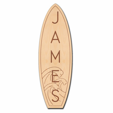 Surfboard Announcement Sign - Baby Arrival Sign - Birth Announcement ...