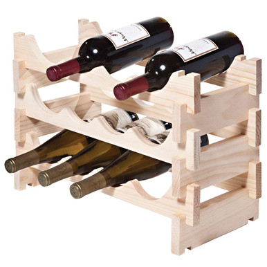 MODULARACK VinRack 12 Bottle Wine Rack Bottle Storage, Natural ...