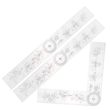 Housoutil 3pcs Yardstick Knee Goniometer Hospital Angle Protractor Bone ...