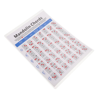SUPVOX 1pc Mandolin Practice Chart Mandolin Chord Training Chart Large ...