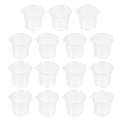 DECHOUS 15pcs Laboratory Sampling Cup Testing Beaker Plastic Graduated ...