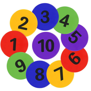 Tuxhui Numbered Spot Markers 9inch Poly Spots Floor Markers Floor Dots