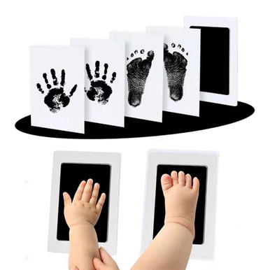 Inkless Hand and Footprint Kit, Ink Pads for Baby Handprints and ...