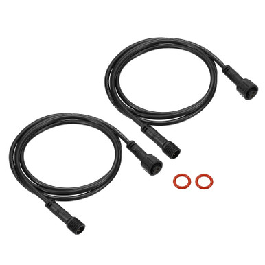 PATIKIL 3.28Ft 2 Pin Extension Cable Wire, 2Pcs 22 AWG Waterproof IP67 ...