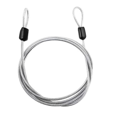 Looped Security Rope Cable Wire Rope with Double Loop, Security Cable Lock, Steel Vinyl ...