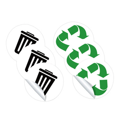 VILLFUL 3 Sets Garbage Classification Label Recycling Bin with Lid ...