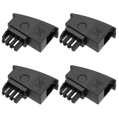 eMagTech 4pcs Telephone Adapter TAE Telephone Socket TAE-F Male to RJ11 ...
