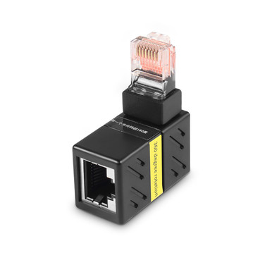 HATMINI Gigabit 360 Degree Ethernet Adapter?90 Degree Angle Network LAN ...