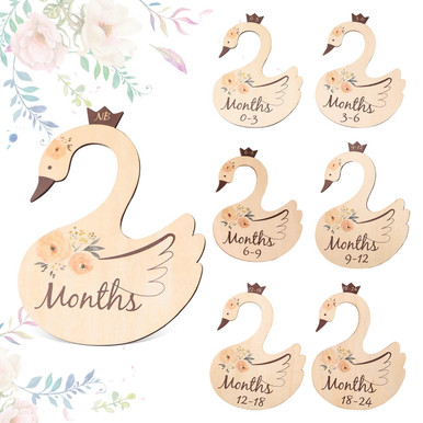 Wooden Baby Closet Dividers, 7x Closet Dividers for Baby Clothes, Swan ...