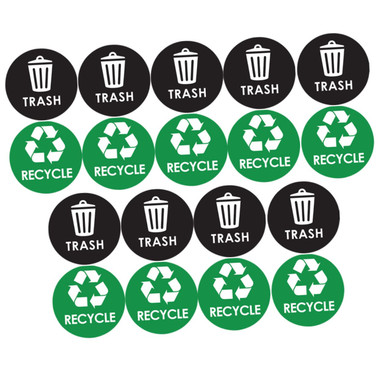 1 Set Self Adhesive Recycling Stickers Impresora De Sticker Recycling ...