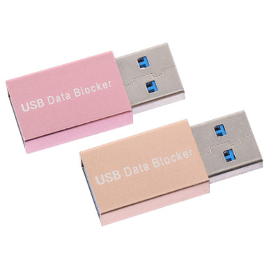 USB Data Blocker & USB-C Data Blocker 2 Pack Protect for Juice Jacking - Black e