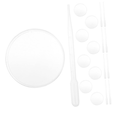 Baluue 10pcs Plastic Eye Dropper Laboratory Petri Holder Petri Plates ...
