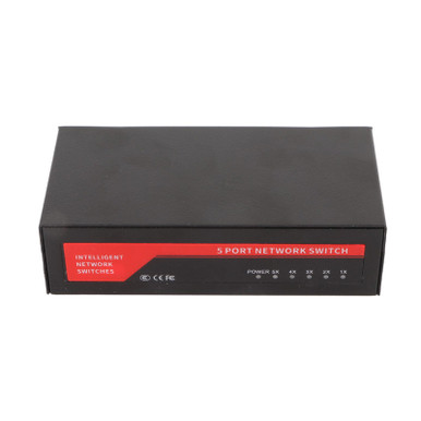 5 Port Ethernet Unmanaged Switch, Auto MDI MDIX 100M Ethernet Hub Shunt ...