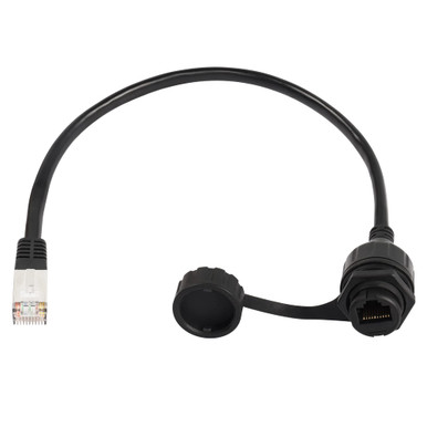 CERRXIAN 30cm RJ45 Waterproof Ethernet Extension Cable - IP67 Rated Panel Mount For Outdoor Networking