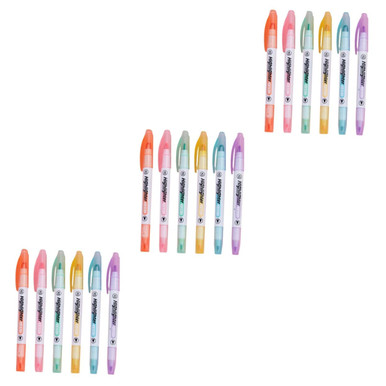 VILLCASE 3 Boxes Double Ended Highlighter Student Accessory Portable ...