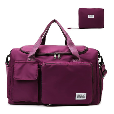 Foldable Travel Duffel Tote Bag with Dry and Wet Pocket & Shoes ...